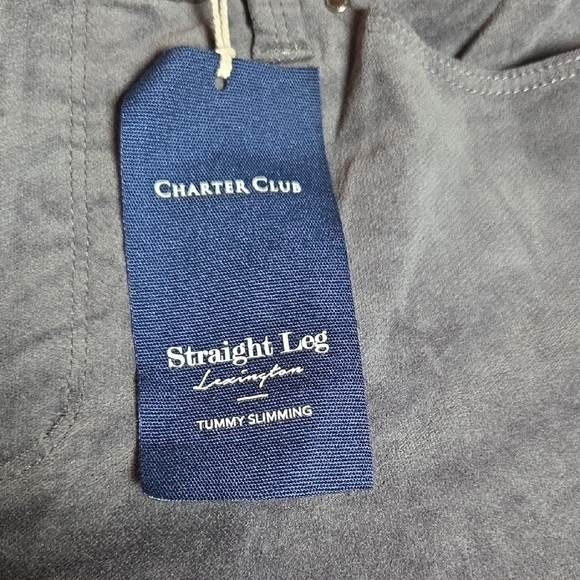 Charter Club Gray Straight Leg Pants - Picture 2 of 7